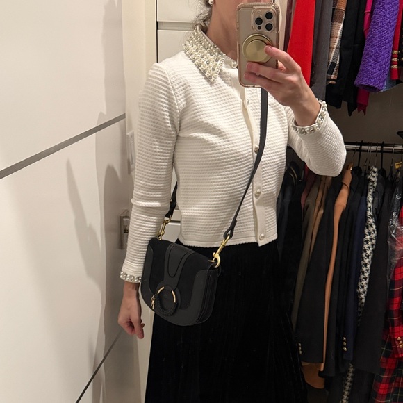 See by Chloe black leather and suede crossbody - Picture 3 of 12